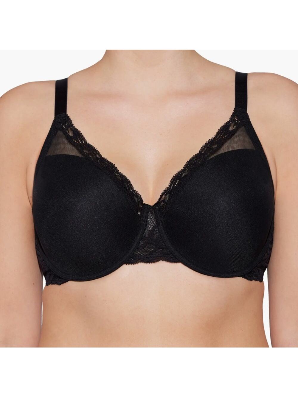 NWOT Natori Women’s Feather Full Figure Black Bra 741299 – 42H